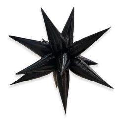 Westcoast Balloon 01247 Exploding Star Large Black