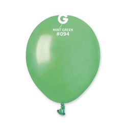 Westcoast Balloon 059410 Gemar Metallic Mint Green 5 Round (100Ct)