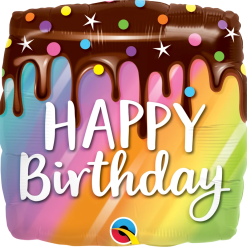 Westcoast Balloon 10485 Birthday Rainbow Drip Cake