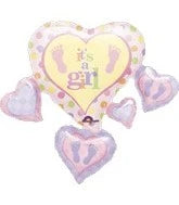 Westcoast Balloon 110053 Baby Steps It'S A Girl
