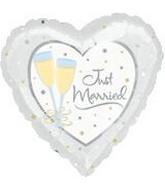 Westcoast Balloon 11383 Just Married Champagne
