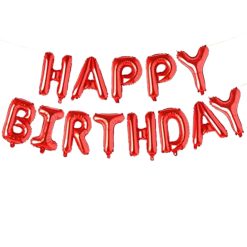 Westcoast Balloon 01105 Set Of Letters Happy Birthday Red
