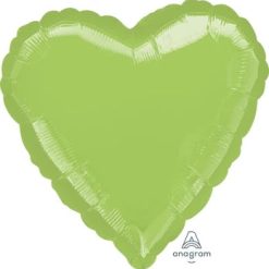 Westcoast Balloon 07127 Metallic Lime Green Heart