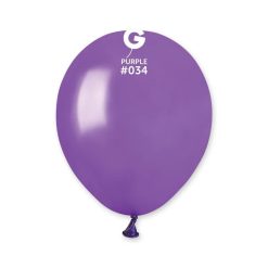 Westcoast Balloon 053418 Gemar Metallic Purple 5 Round (100Ct)