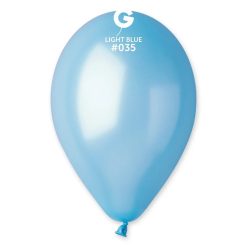 Westcoast Balloon 113501 Gemar Metallic Light Blue 11-12 Round (50Ct)