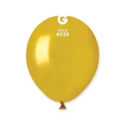 Westcoast Balloon 053913 Gemar Metallic Gold 5 Round (100Ct)