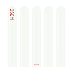 Westcoast Balloon 10223125 Kalisan Standard White 260K Nozzle Up (50Ct)