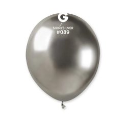 Westcoast Balloon 058901 Gemar Shiny Silver 5 Round (50Ct)