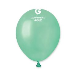 Westcoast Balloon 056211 Gemar Metallic Aquamarine 5 Round (100Ct)