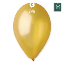 Westcoast Balloon 113907 Gemar Metallic Gold 11-12 Round (50Ct)
