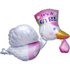 Westcoast Balloon 07026 Bundle Of Joy Stork - It`S A Girl