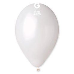 Westcoast Balloon 112900 Gemar Metallic White 11-12 Round (50Ct)