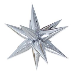 Westcoast Balloon 01255 Exploding Star Jumbo Silver