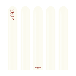 Westcoast Balloon 10280182 Retro White 260K (50Ct)
