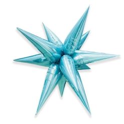 Westcoast Balloon 01253 Exploding Star Large Pastel Blue