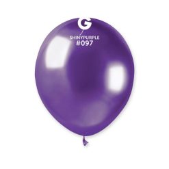 Westcoast Balloon 059700 Gemar Shiny Purple 5 Round (50Ct)