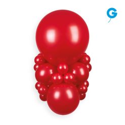 Alternative view of Westcoast Balloon 055313 Gemar Metallic Red 5 Round (100Ct)