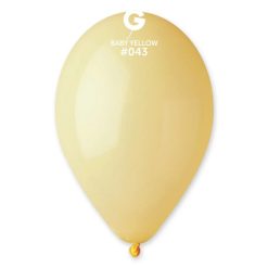 Westcoast Balloon 114300 Gemar Macaron Baby Yellow 11-12 Round (50Ct)
