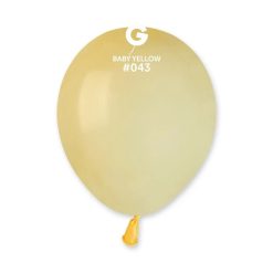 Westcoast Balloon 054316 Gemar Macaron Baby Yellow 5 Round (100Ct)