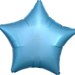 Westcoast Balloon 07126 Metallic Pearl Pastel Blue Star