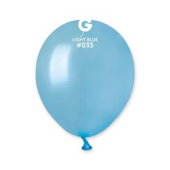 Westcoast Balloon 053517 Gemar Metallic Light Blue 5 Round (100Ct)