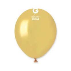 Westcoast Balloon 057416 Gemar Metallic Dorato 5 Round (100Ct)