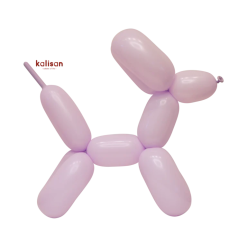 Alternative view of Westcoast Balloon 10230115 Macaron Pale Lilac 260K Nozzle Up (50Ct)