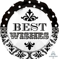 Westcoast Balloon 24545 Damask & Dots Best Wishes