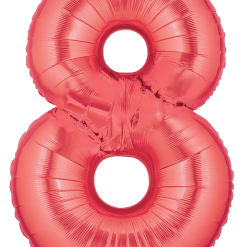 Westcoast Balloon 15848RP Megaloons Number 8 Red