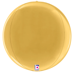 Westcoast Balloon 25040 Dimensionals Gold Globe