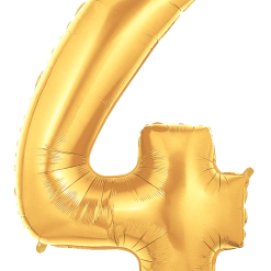 Westcoast Balloon 15844 Megaloons Number 4 Gold