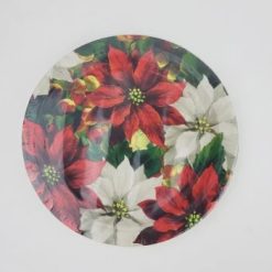 Westcoast Balloon 782070 Regal Poinsettia Plates