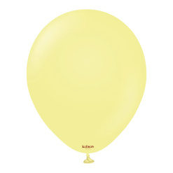 Westcoast Balloon K67494 Kalisan Pastel Matte Macaron Yellow 12 Round (50Ct)