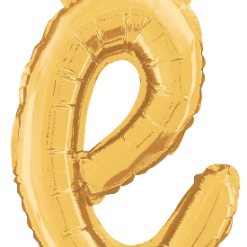 Westcoast Balloon 34705GP Script Letter E Gold