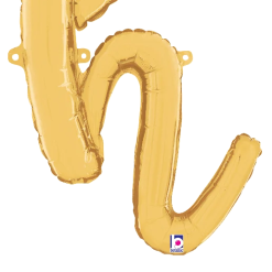 Westcoast Balloon 34708GP Script Letter H Gold