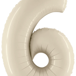 Westcoast Balloon 15846WS Megaloons Number 6 White Sand