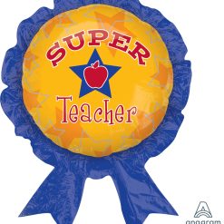 Westcoast Balloon 17602 Super Teacher Award Ribbon