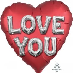 Westcoast Balloon 38792 Satin Love You Balloon Letters