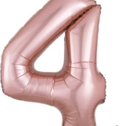 Westcoast Balloon 36215 SuperShape Number 4 Rose Gold
