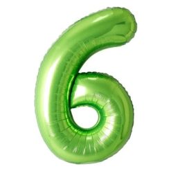 Westcoast Balloon FN40076 Number 6 Green