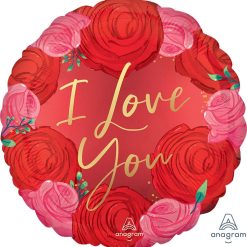 Westcoast Balloon 42264 Satin Circled In Roses
