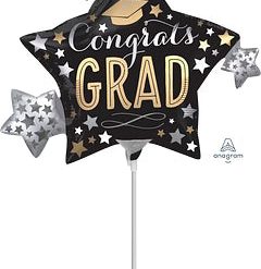 Westcoast Balloon 39368 Satin Infused Grad Stars
