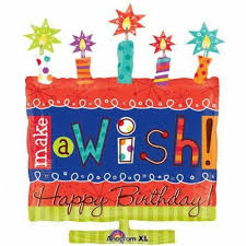 Westcoast Balloon 19944 Make A Wish Cake