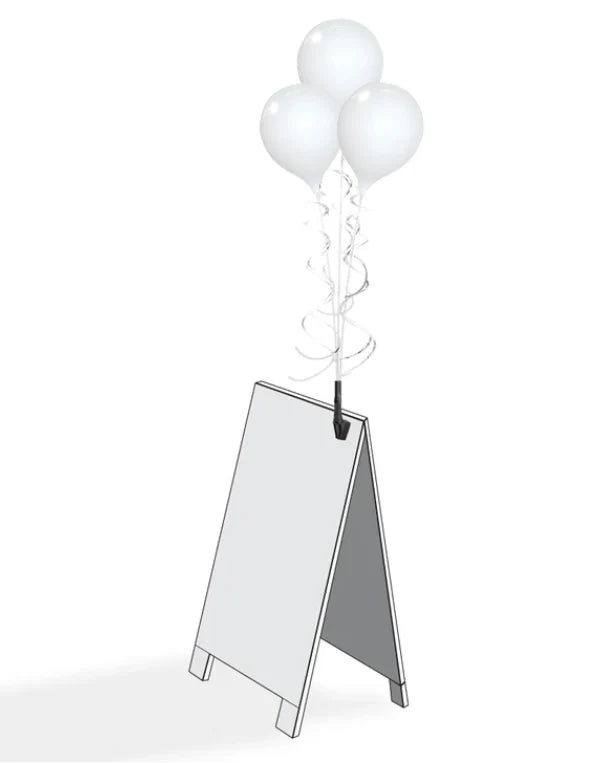 Westcoast Balloon PermaShine 3-Balloon Bouquet A-Frame Bracket Kit - Sign Not Included - Image 3