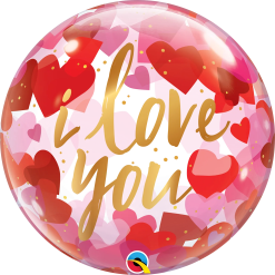 Westcoast Balloon 20941 I Love You Paper Hearts