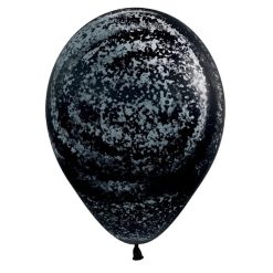 Westcoast Balloon 53329 Silver Graffiti Fashion Black 11 Round