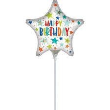 Westcoast Balloon 41738 HBD Stars & Dots