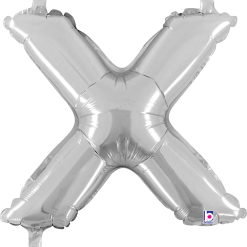 Westcoast Balloon 34925SP Letter X Silver 14In