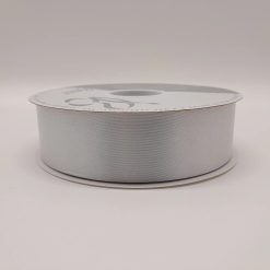 Westcoast Balloon Flora Satin Ribbon - Silver 1 - 7/6 In