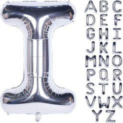 Westcoast Balloon 40 Lucky Foil Letter I Silver